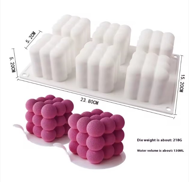 قالب شمعة فقاعية 3D